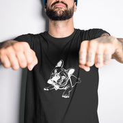 Czarna T-shirt buldog francuski