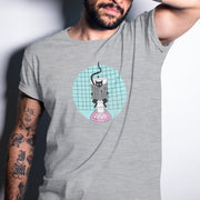 Melanżowa szara T-shirt Biorąc czas dla siebie