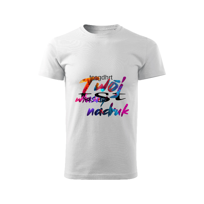 Koszulka z włastnym nadrukem. Unisex.