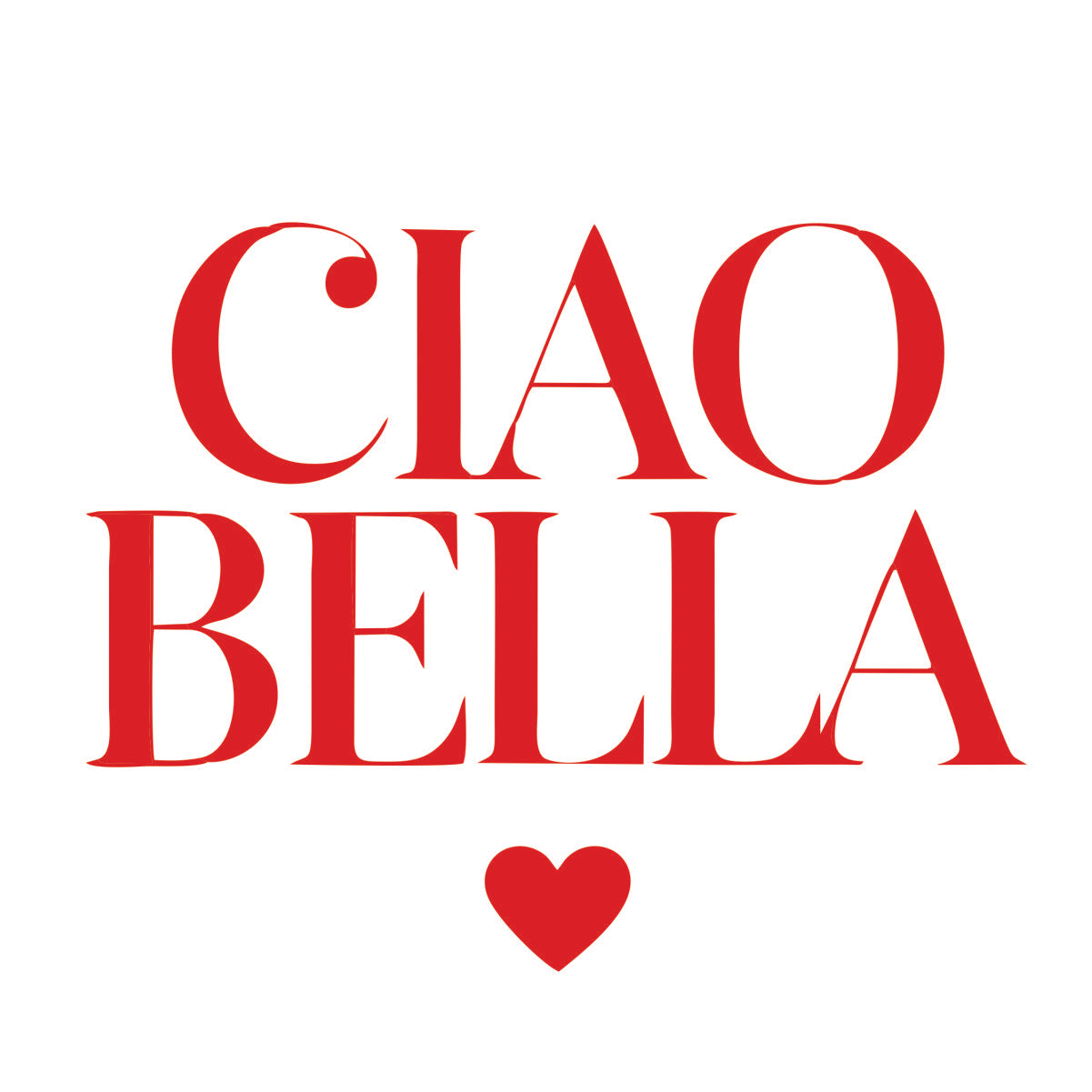 Bluza UNISEX  biała "CIAO BELLA"