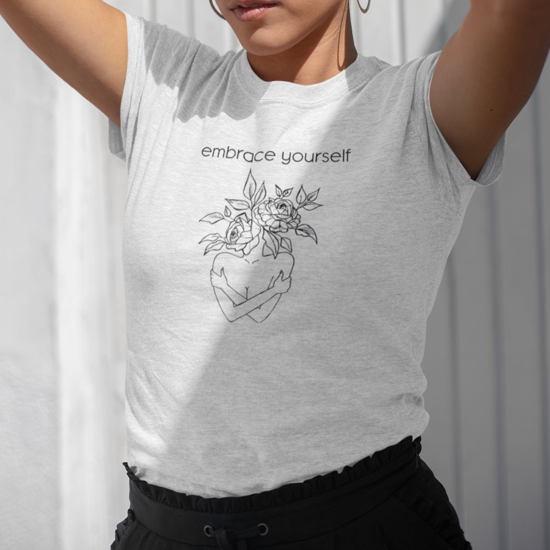 Biała T-shirt Embrace yourself