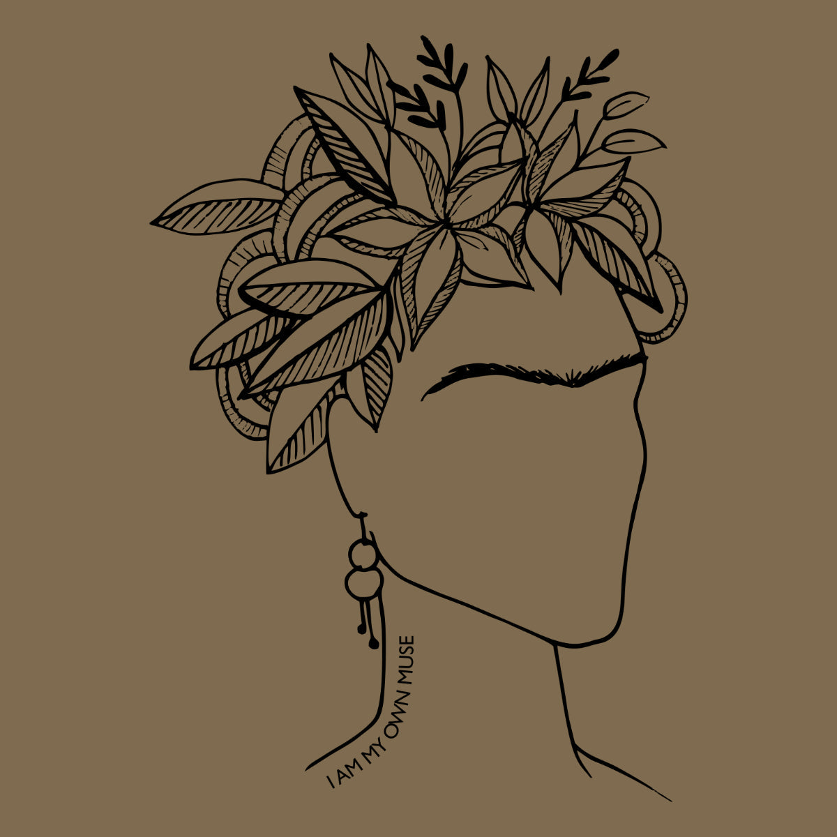 Koszulka UNISEX w kolorze khaki Frida