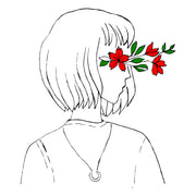 Biały t-shirt Kwiatowa wizja