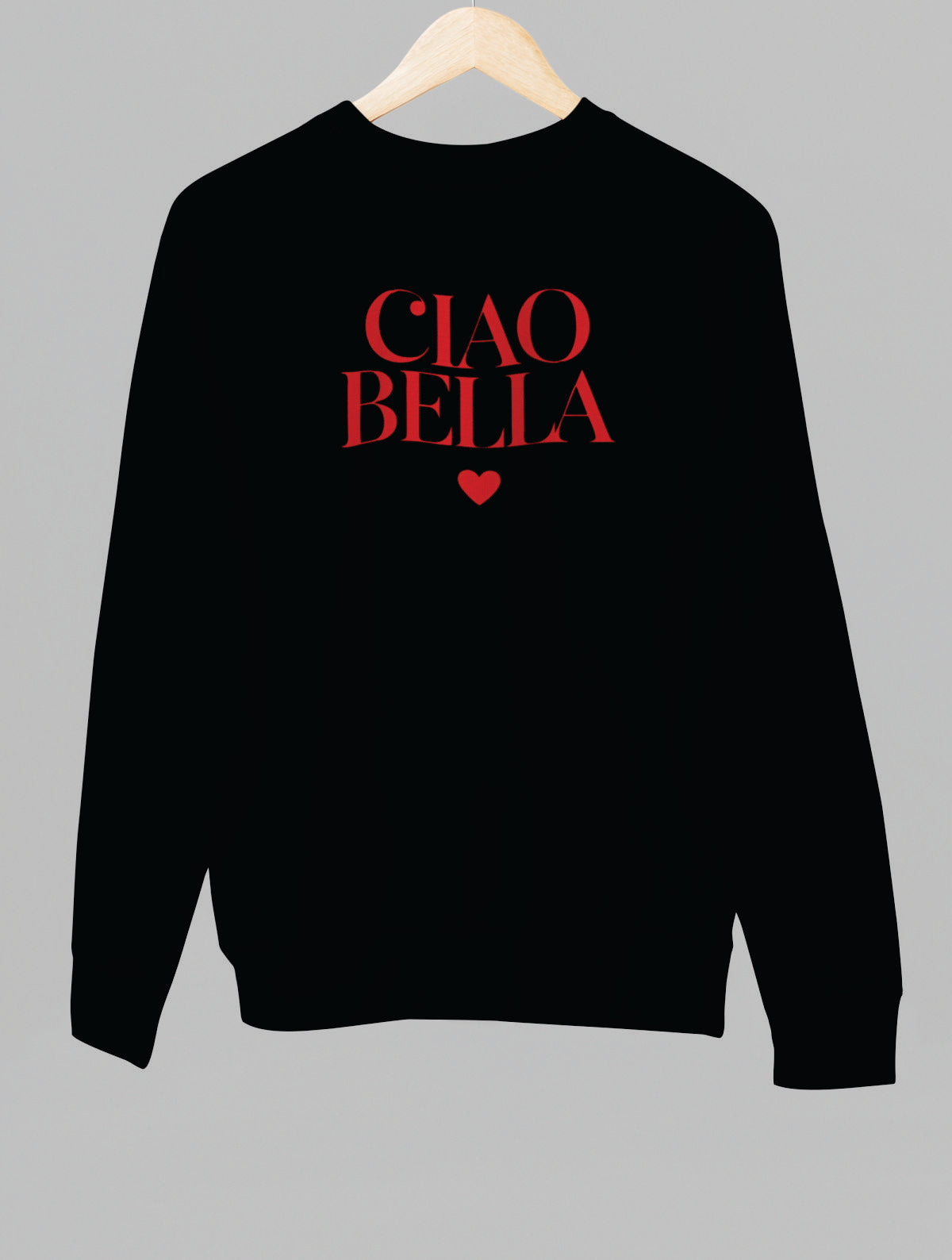 Bluza UNISEX czarna "CIAO BELLA"