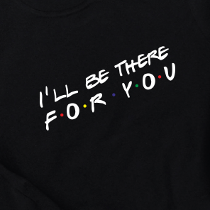 Mustad kapuutsita dressipluusid paaridele „Będę tam dla ciebie”