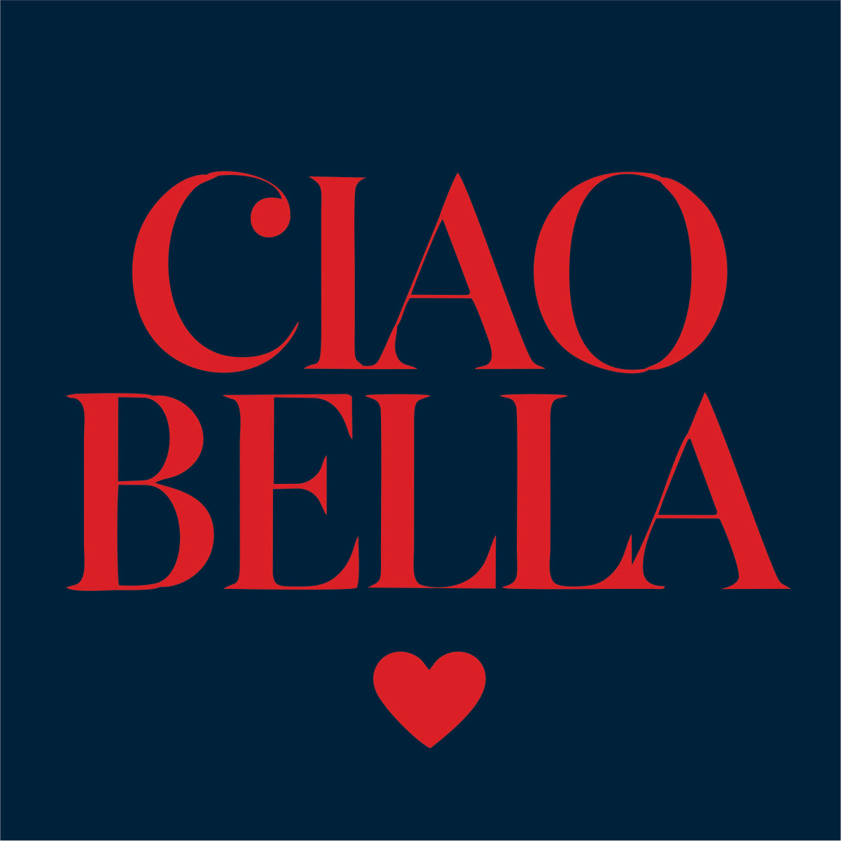 Bluza UNISEX  niebieska "CIAO BELLA"