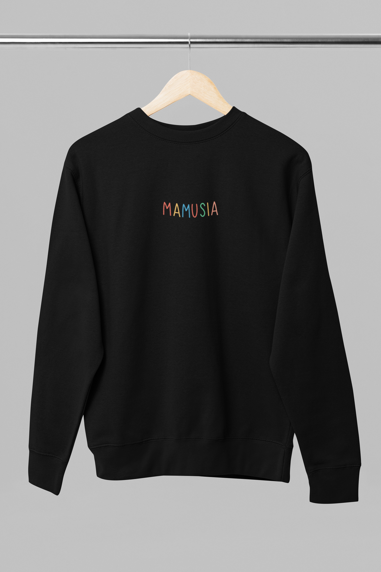 Czarna bluza unisex "Kolorowa Mamusia"