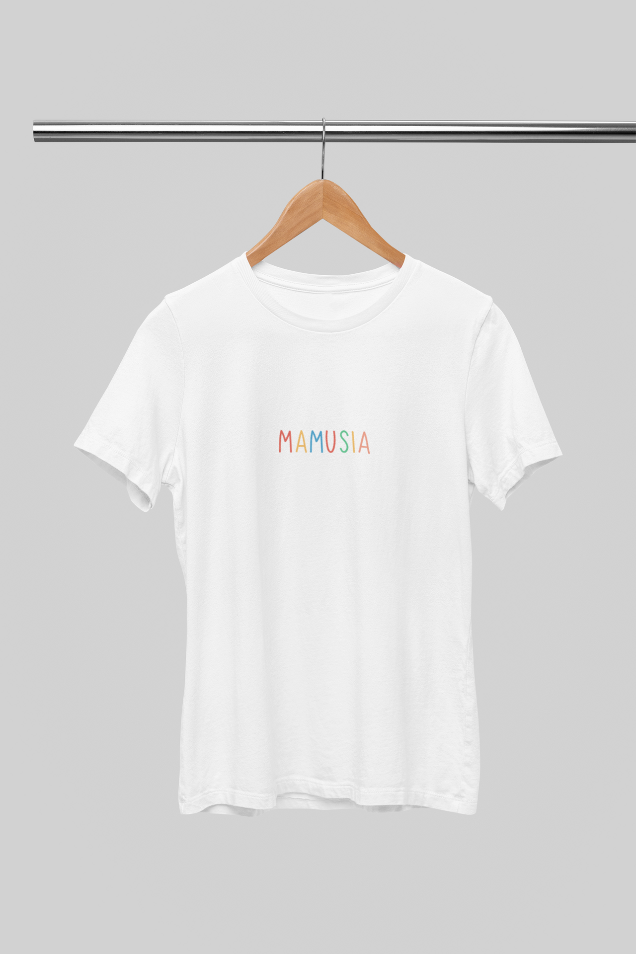 Biała UNISEX koszulka Kolorowa Mamusia