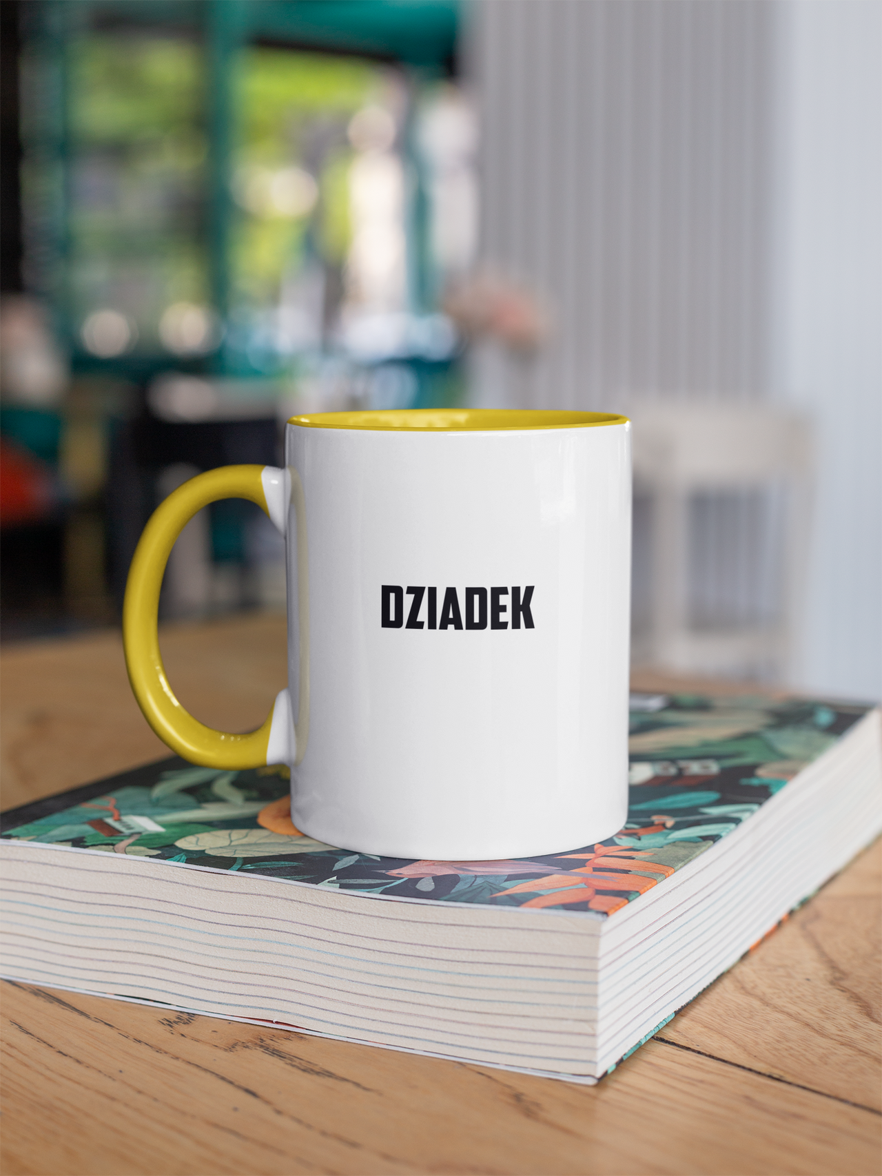 Kubek z żółtym wnętrzem Dziadek