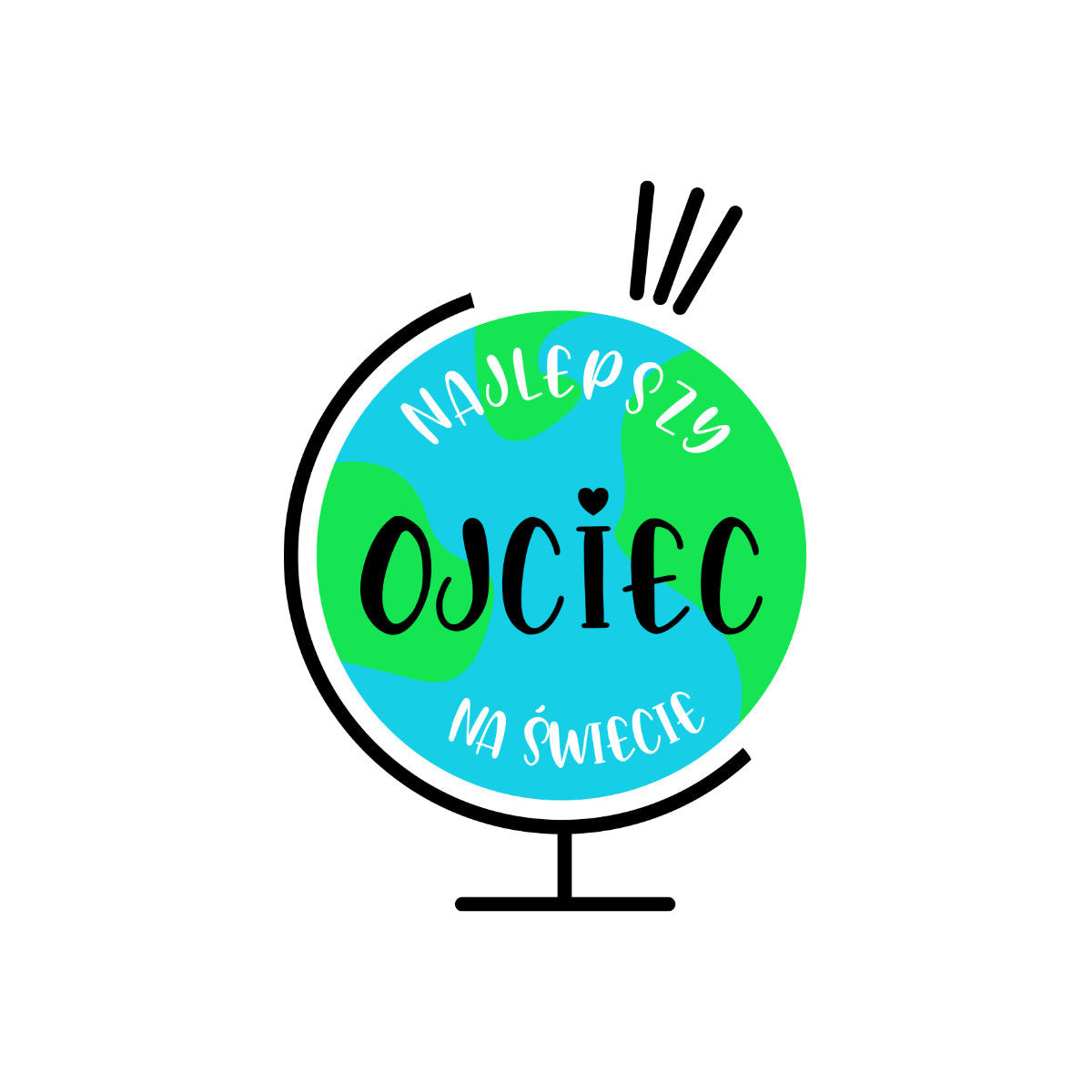 Biały UNISEX T-shirt Najlepszy ojciec na świecie