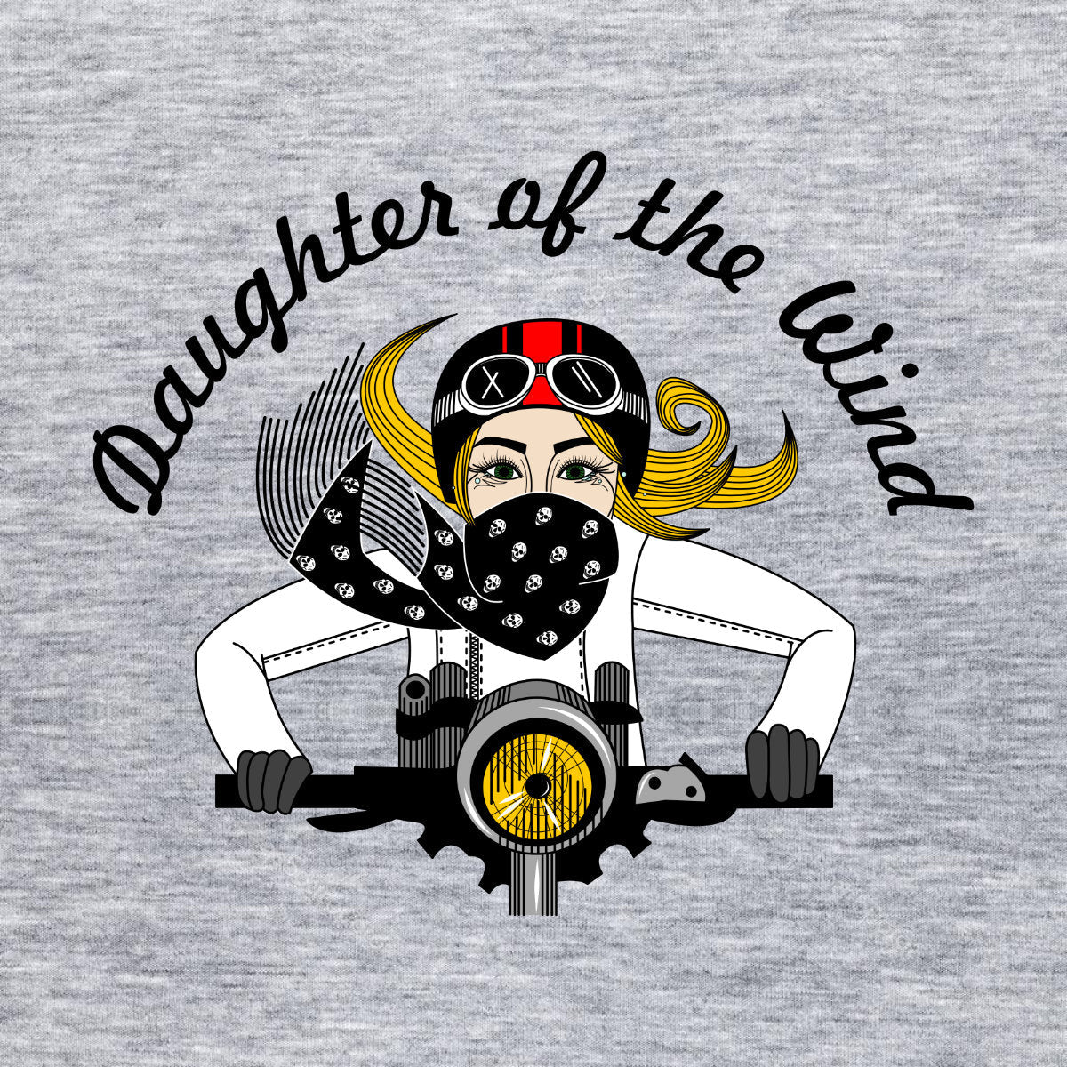 Melange grey T-shirt Daughter of the wind