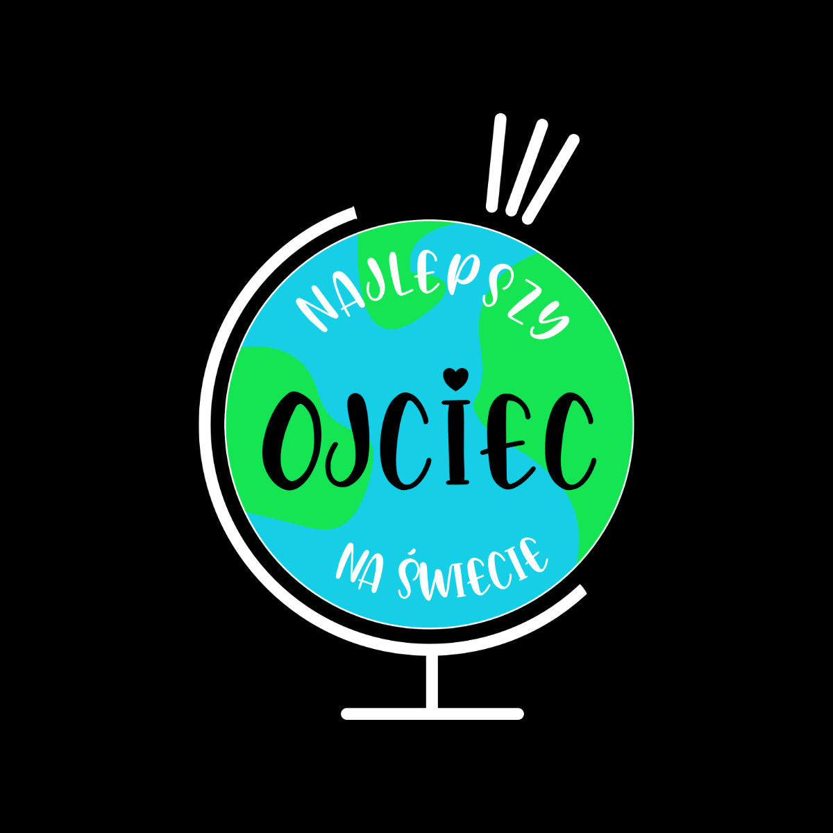 Bluza czarna Najlepszy ojciec na świecie