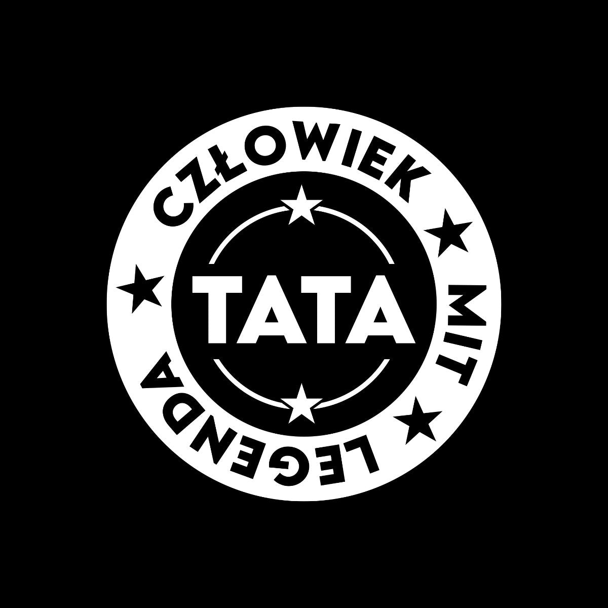 Czarny UNISEX T-shirt Człowiek. Mit. Legenda.