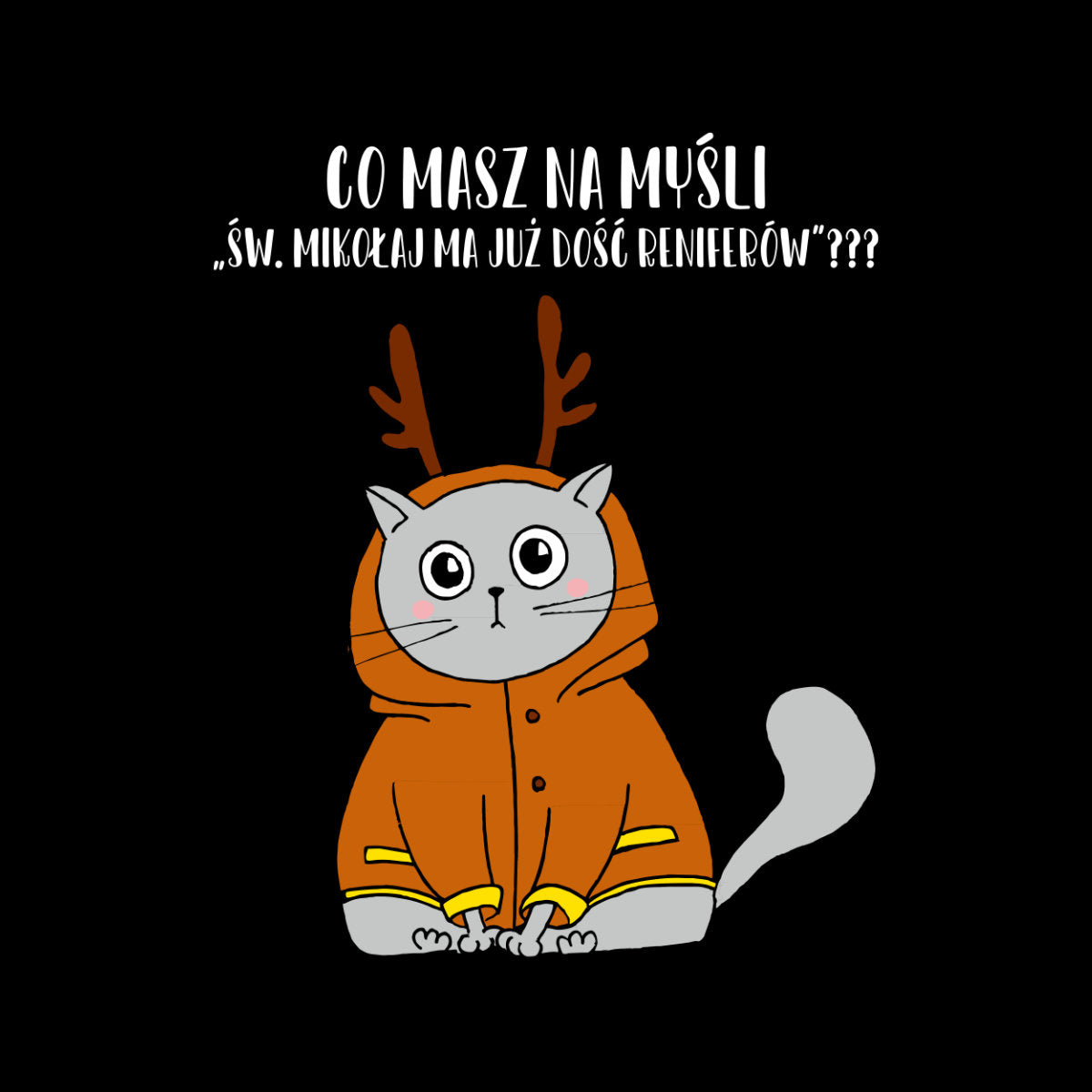 Czarna bluza Co masz na myśli