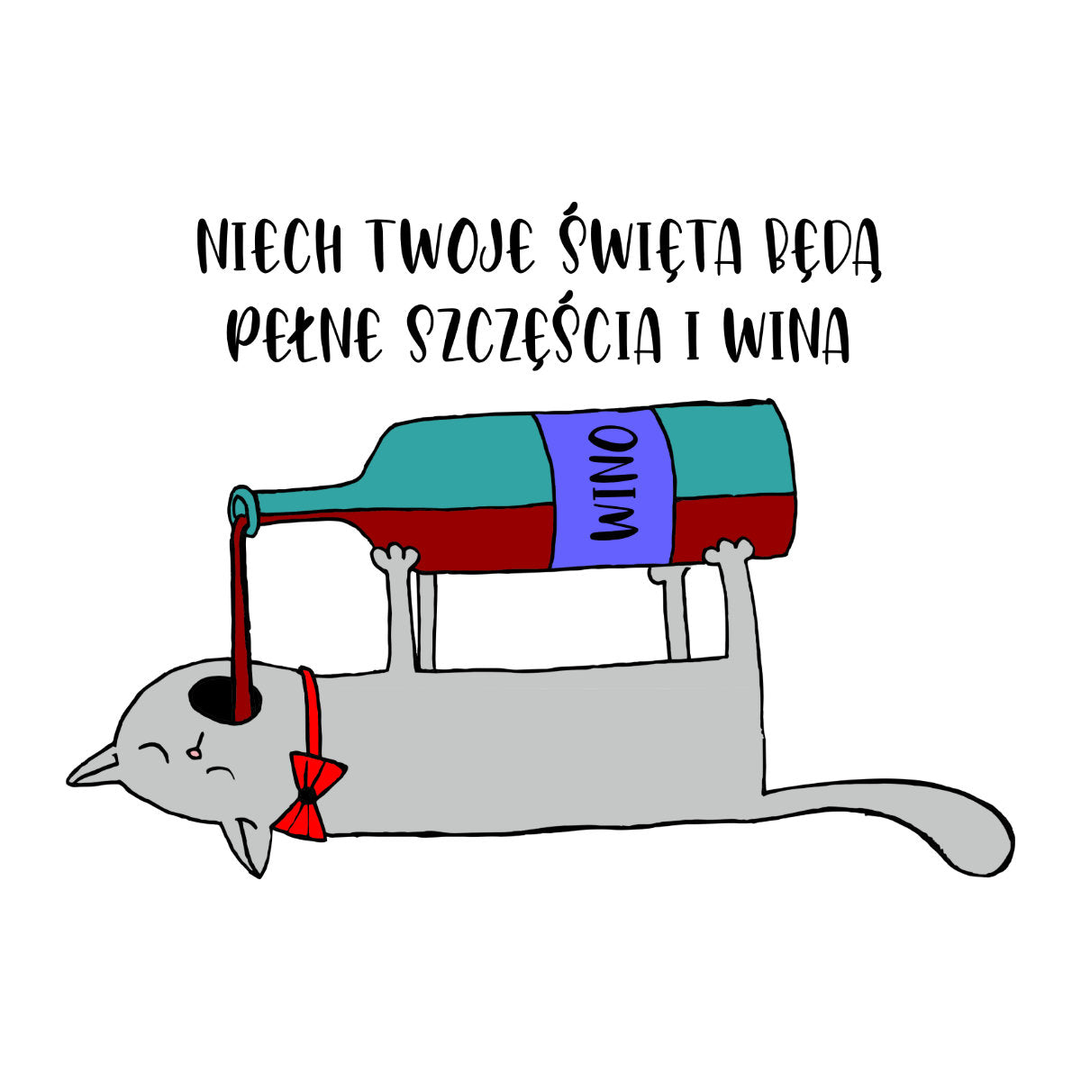 Biały UNISEX T-shirt Niech Twoje Święta