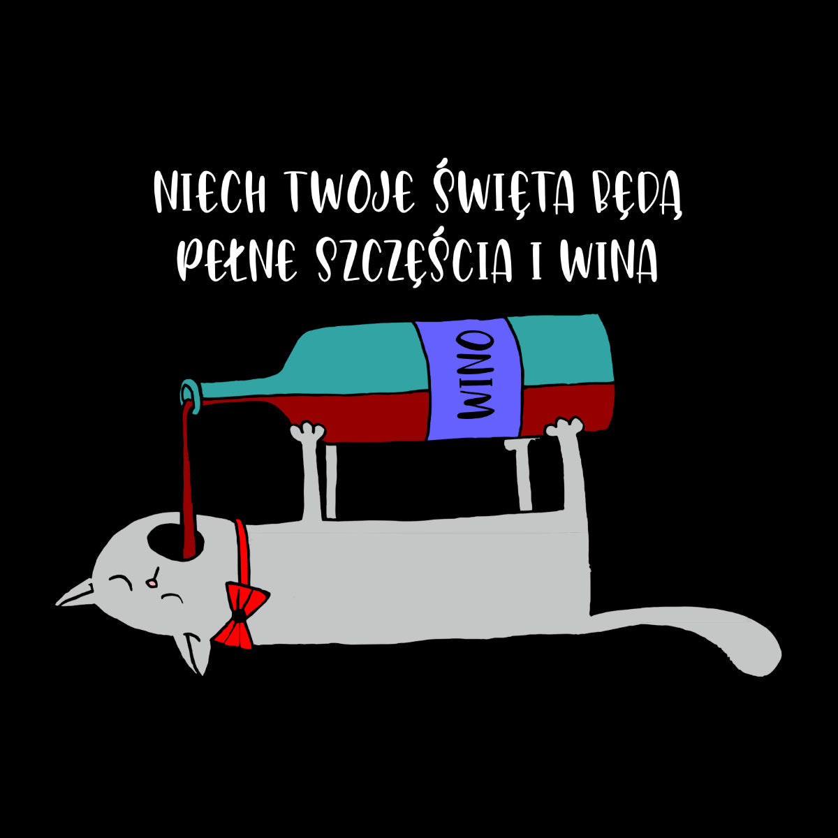 UNISEX Czarna bluza Niech Twoje Święta