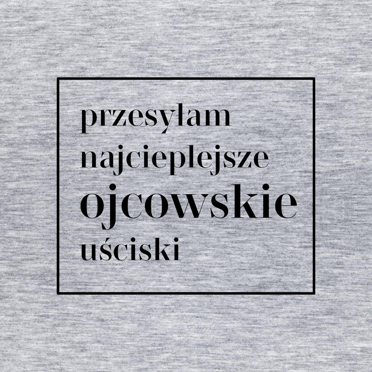Szary Melanżowy UNISEX T-shirt Ojcowskie uściski