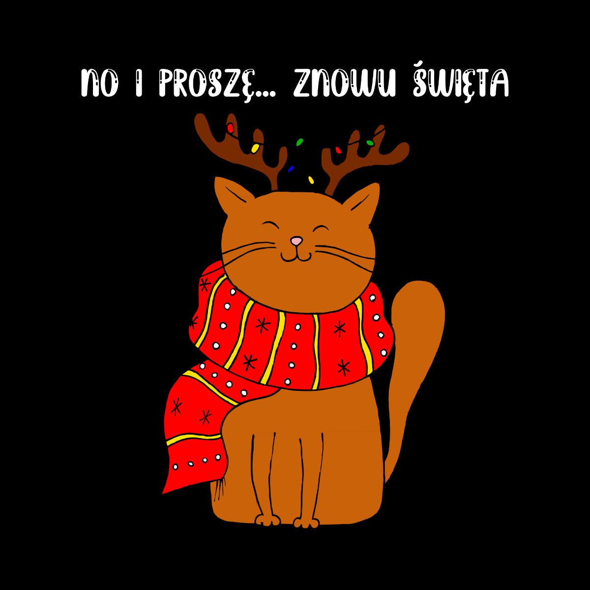 UNISEX Czarna bluza No i proszę...