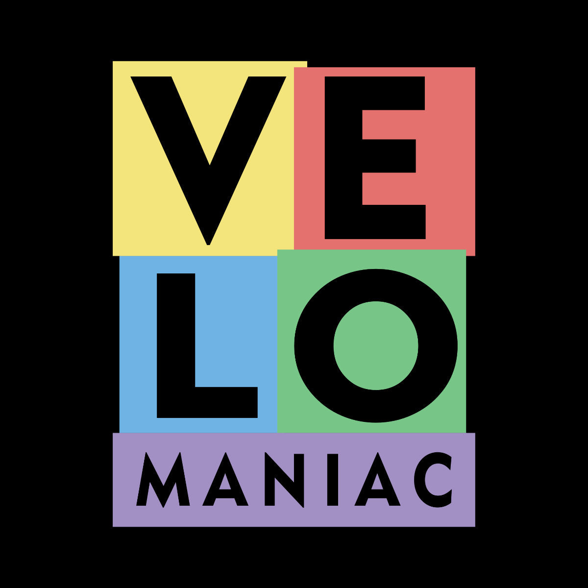 Czarna koszulka UNISEX "Velomaniac"