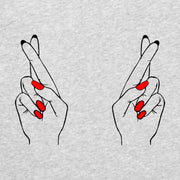 Szara Melanżowa T-shirt palce