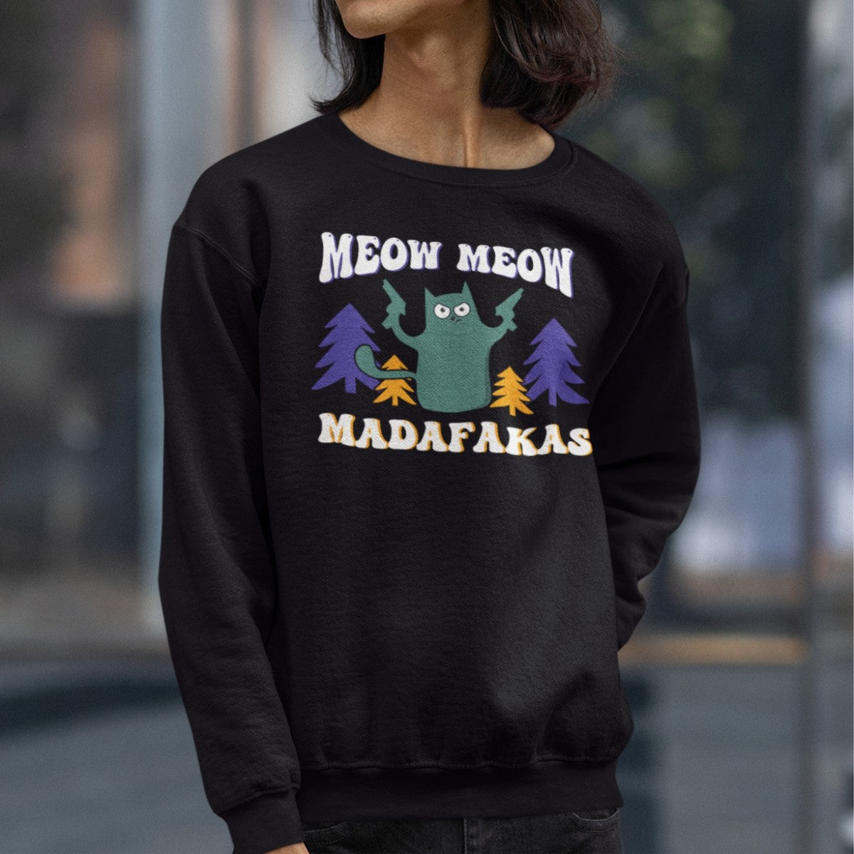 Bluza czarna Meow Meow Nowy