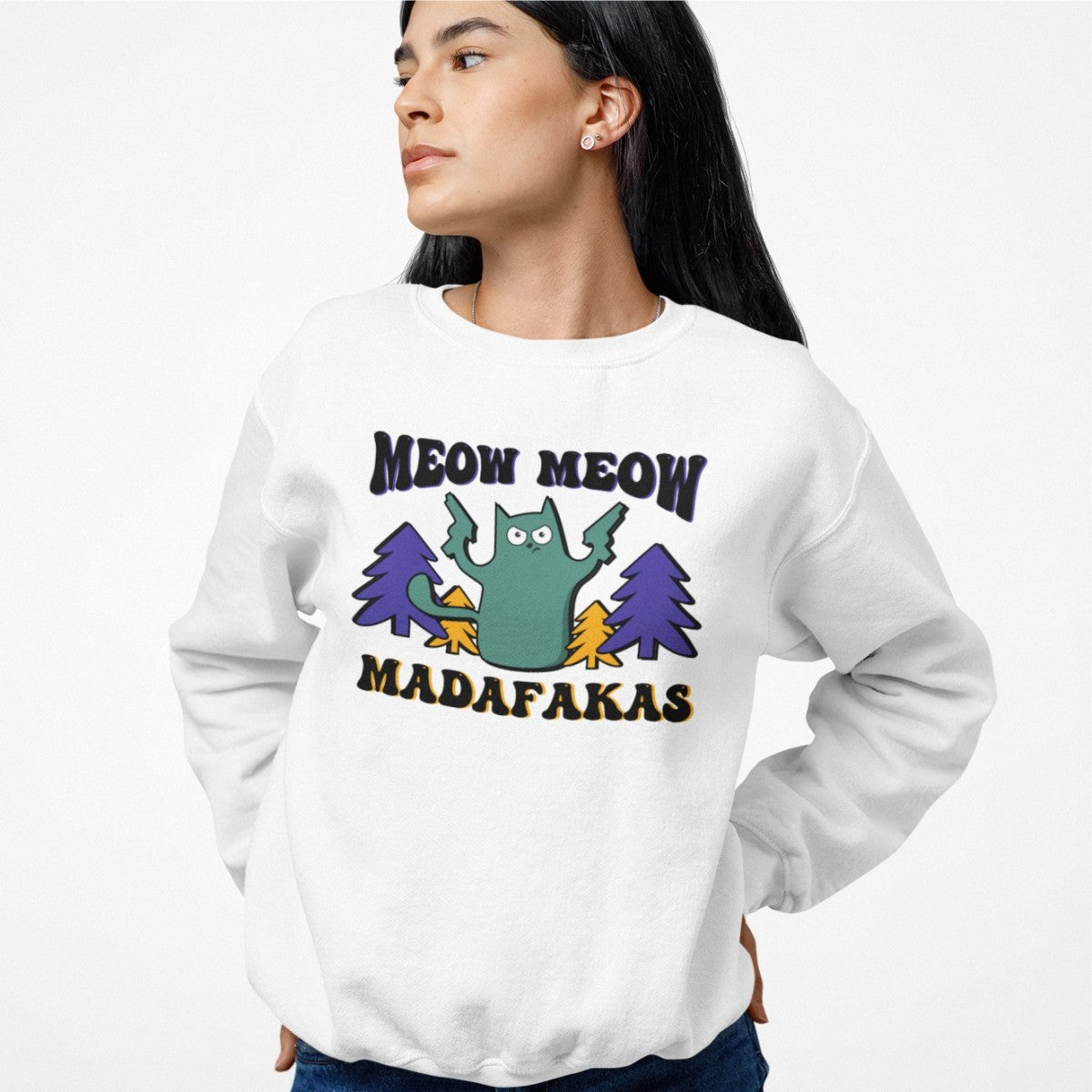 Biała bluza Meow Meow Nowy