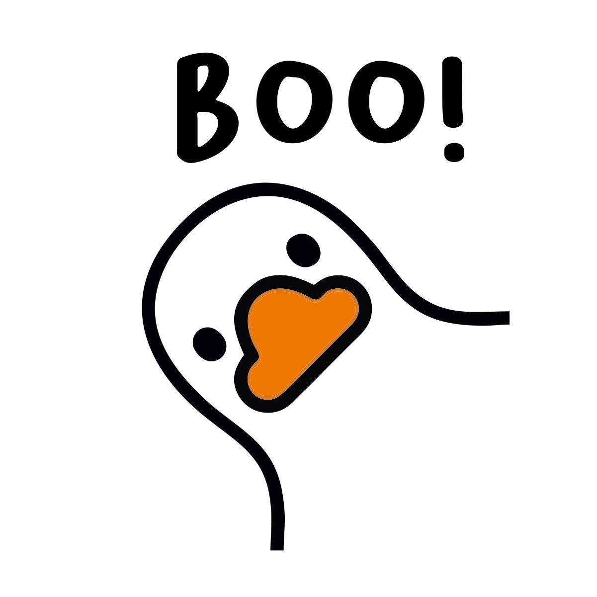 Białe skarpetki "Boo duck". Zapakowane w stylowe brązowe pudełko.
