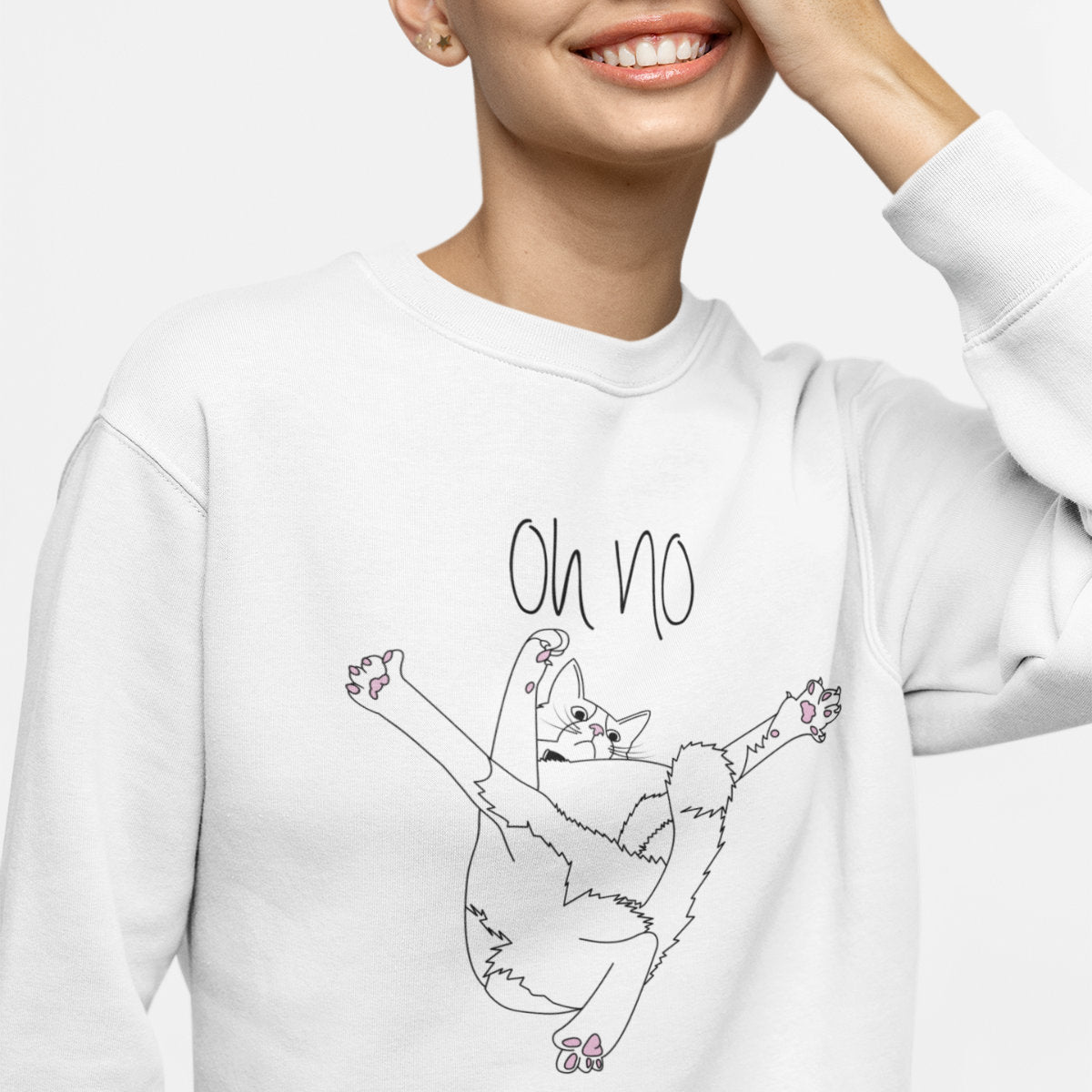 Biała bluza Oh no