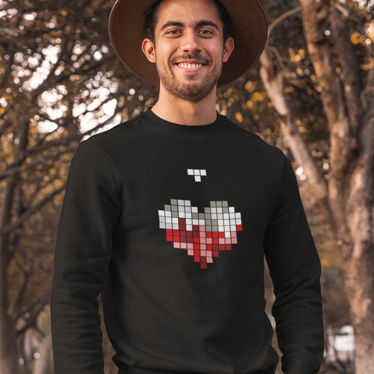 Bluza czarna UNISEX Polski tetris
