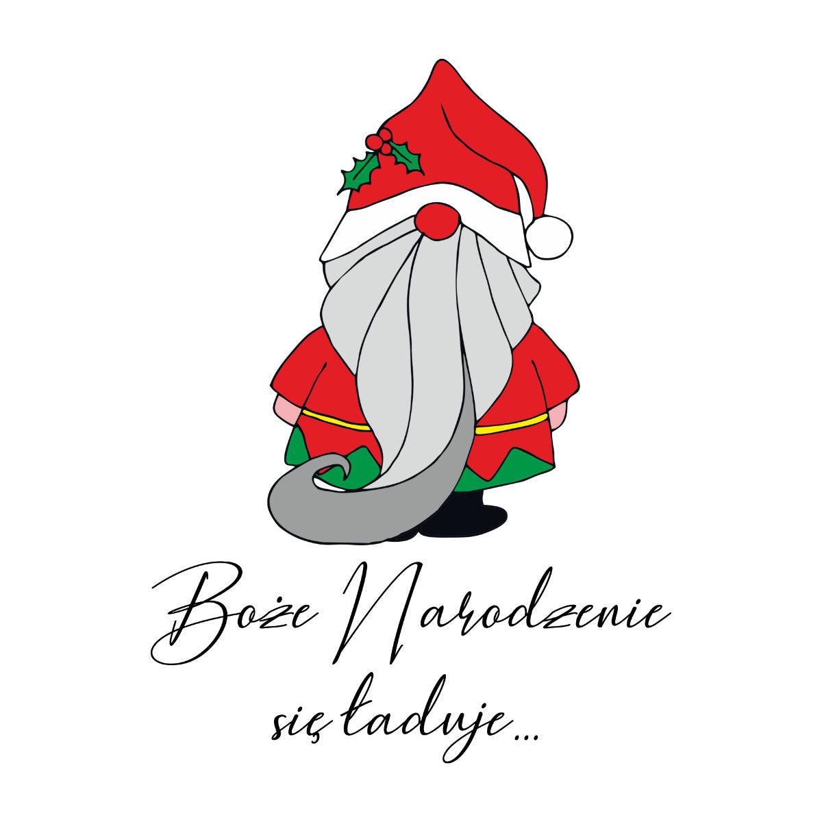 UNISEX Biała bluza Boże Narodzenie się ładuje