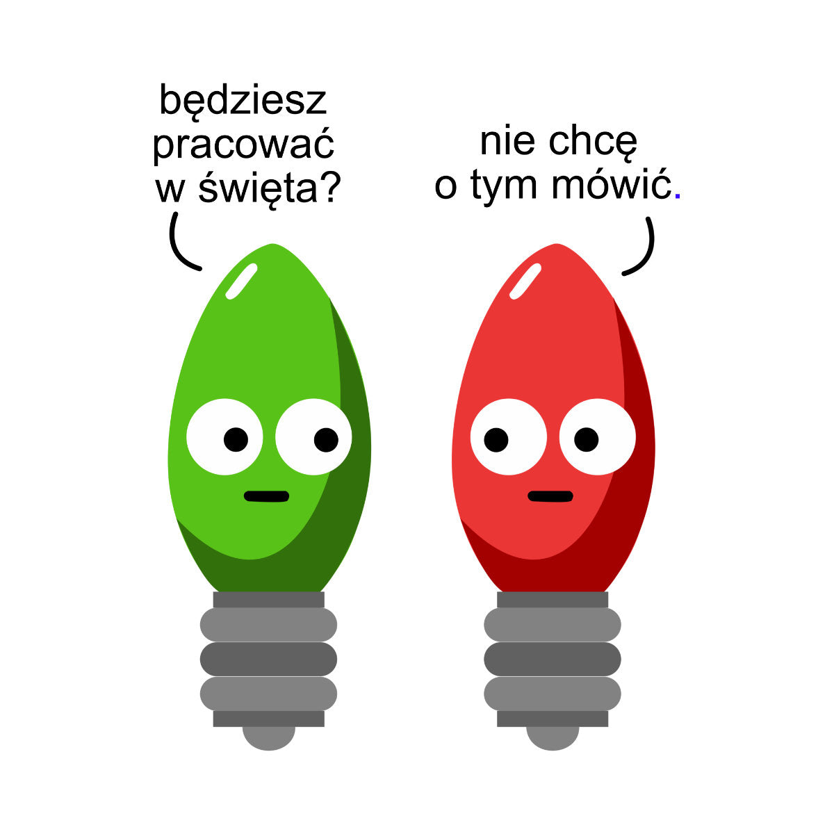 Biały UNISEX T-shirt Będziesz pracować w święta?