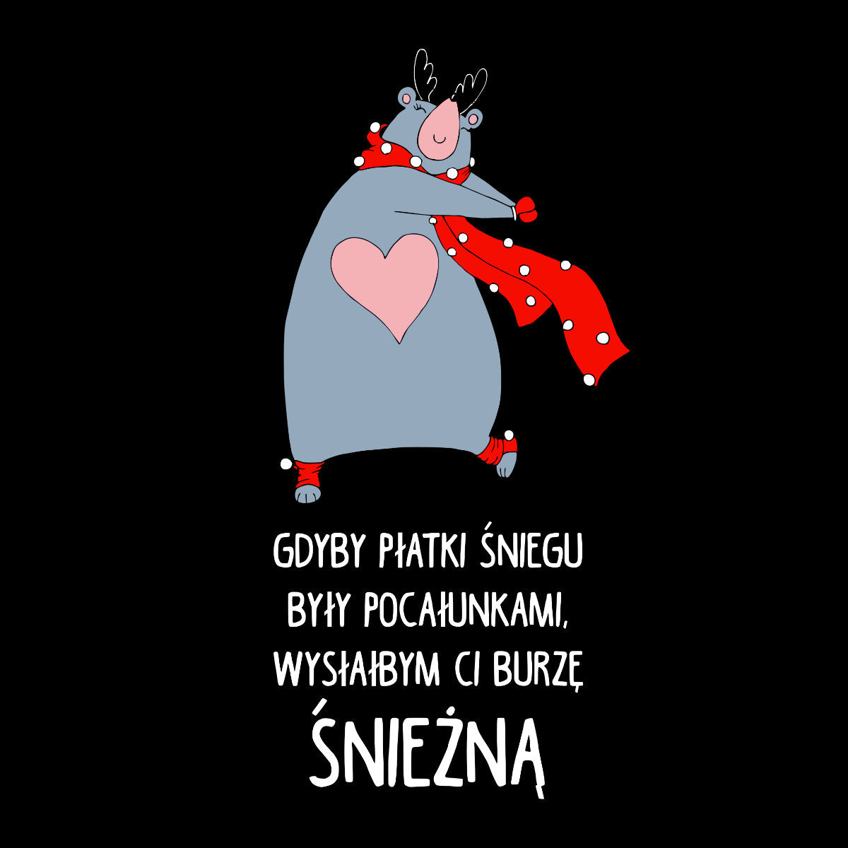 Czarna bluza Burze śnieżna